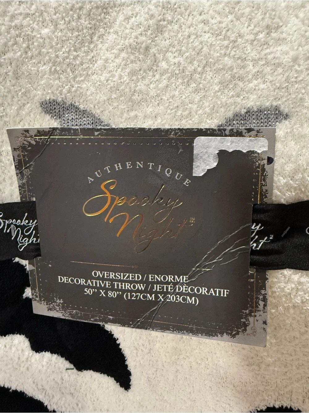 Spooky Night Bat Throw Blanket